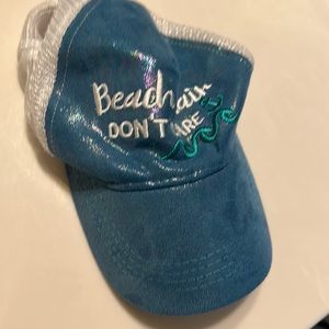 Beach hair trucker hat